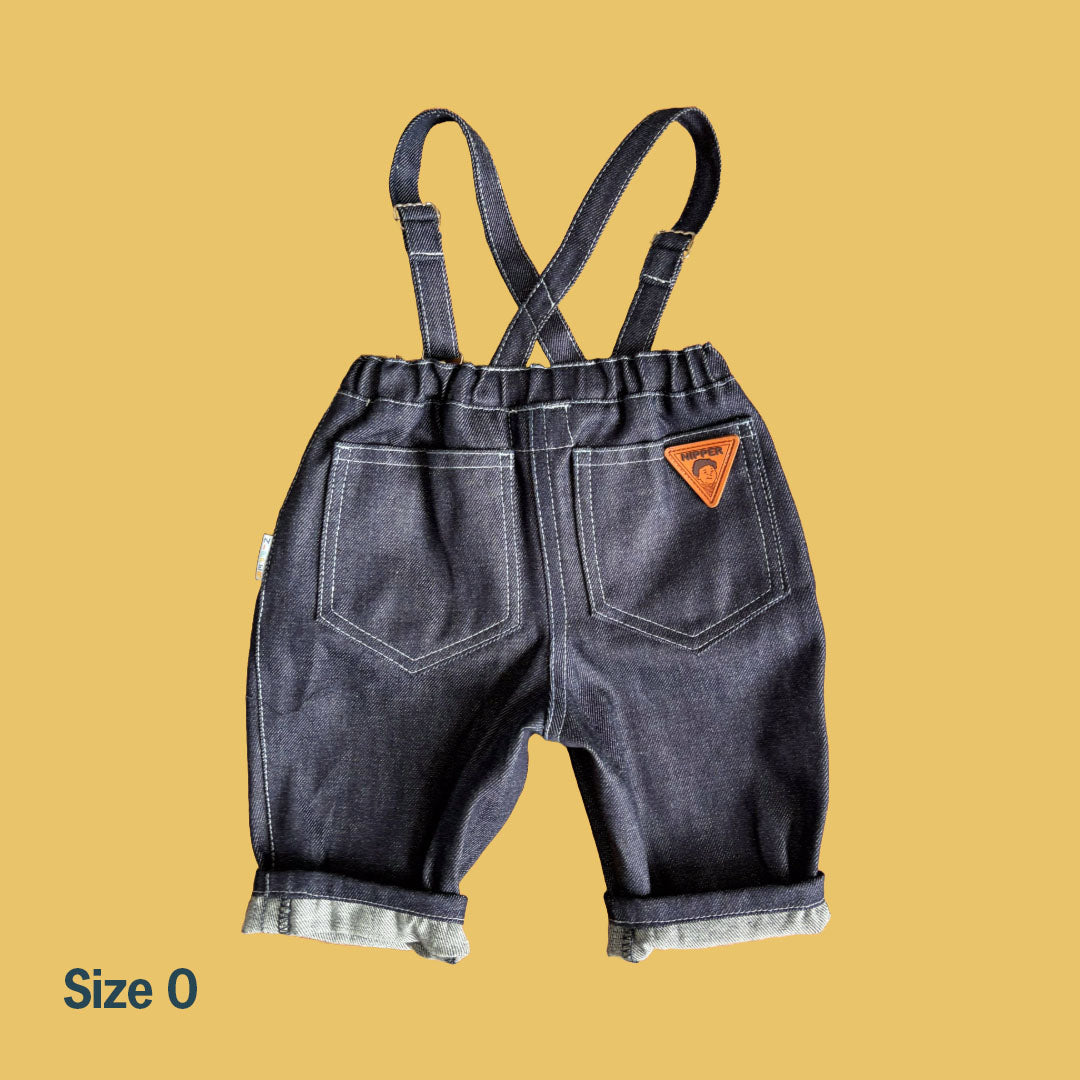 Childrens Baggy Trousers Denim Jeans with Braces