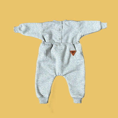 Jersey Snooze Suit - Heather Grey