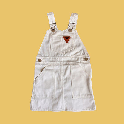 Off White Denim Pinny Dress